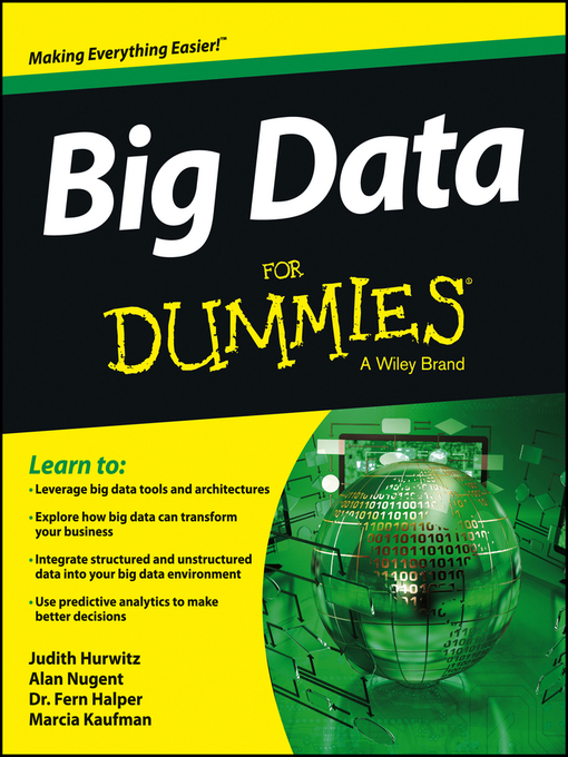 Nimiön Big Data For Dummies lisätiedot, tekijä Judith S. Hurwitz - Saatavilla